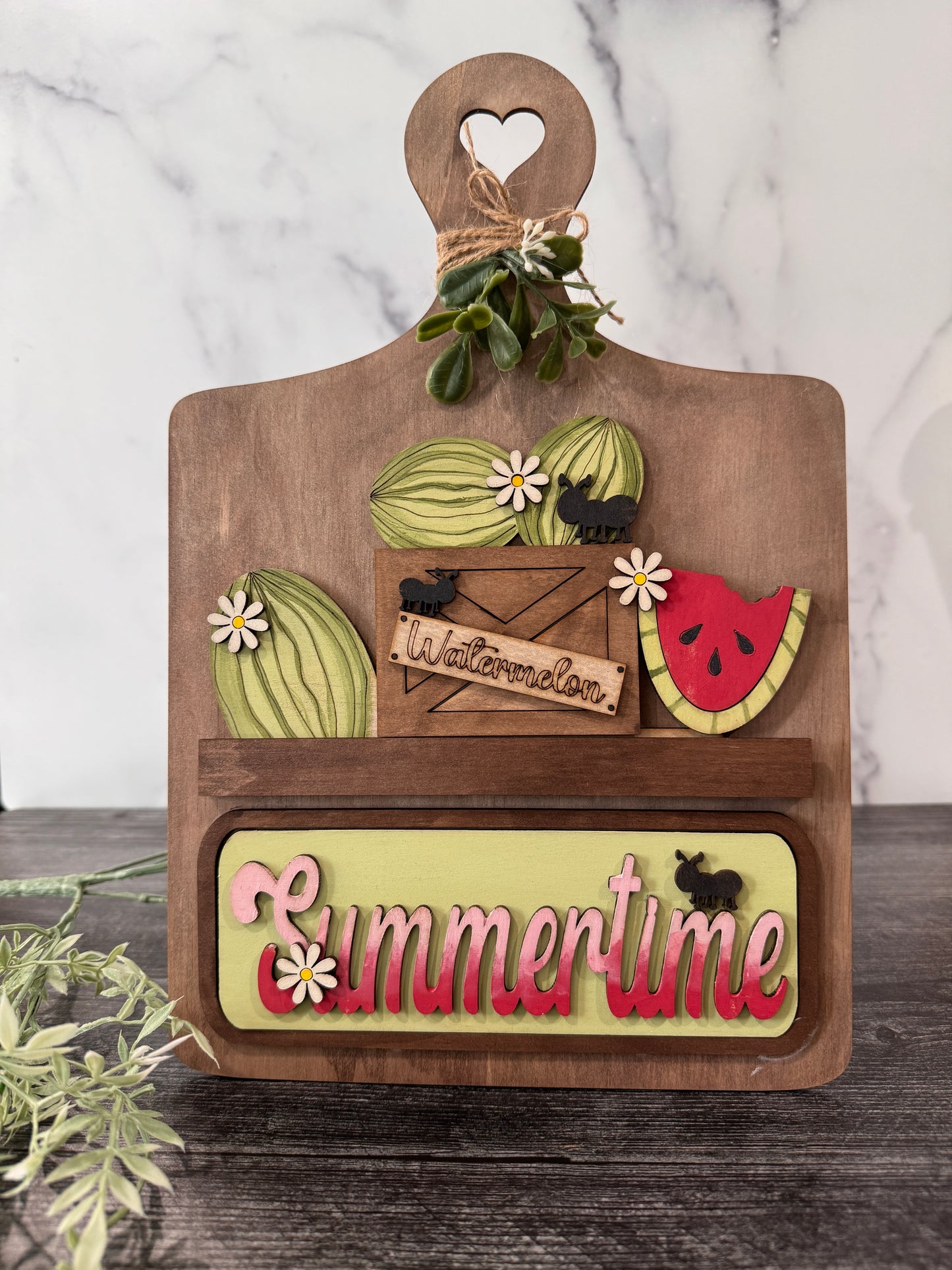 DIY 12" Wooden Decor – Interchangeable Truck, Picket Fence & Cutting Board (base)