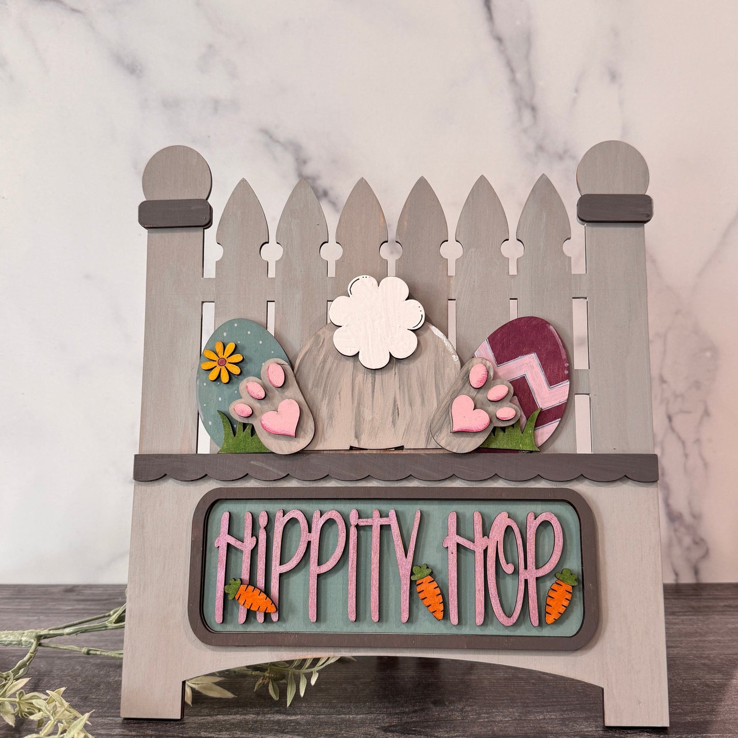 DIY 12" Wooden Decor – Interchangeable Truck, Picket Fence & Cutting Board (base)