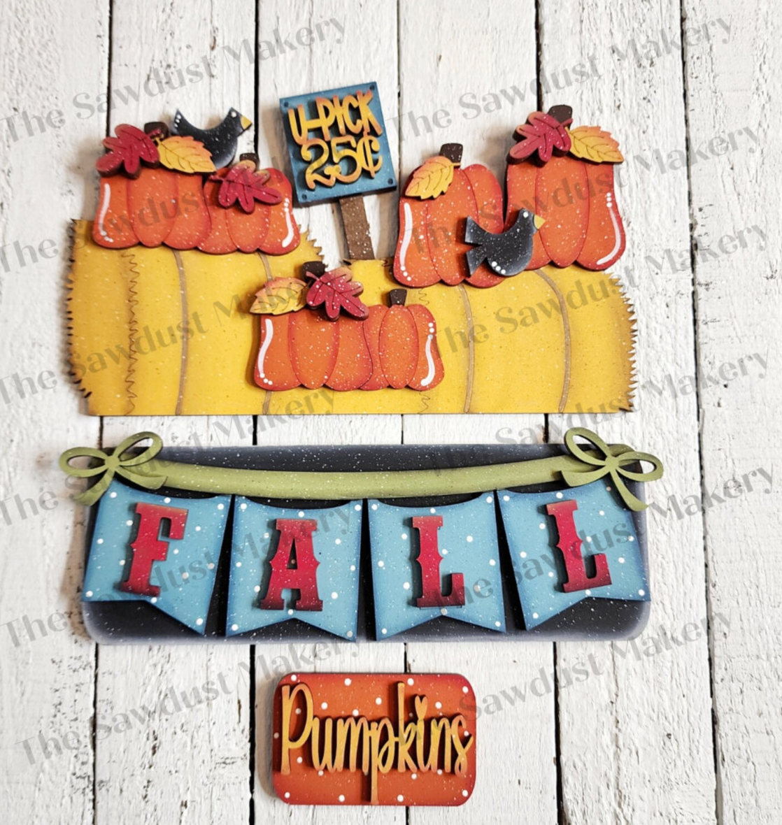 DIY Seasonal Accent Kits – Interchangeable Pieces for 12” Wooden Bases