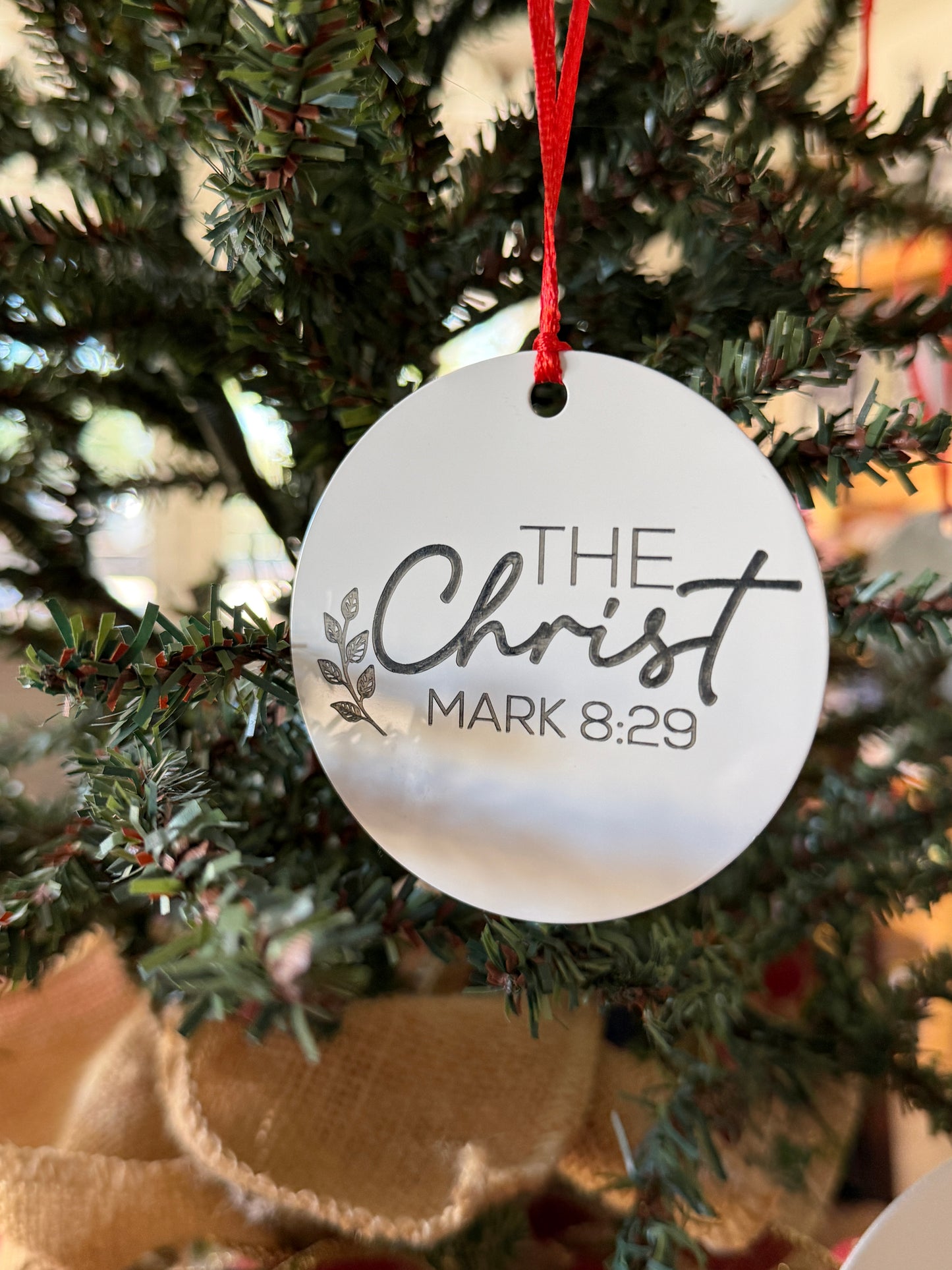 Names of Jesus Engraved on Metal Ornaments-