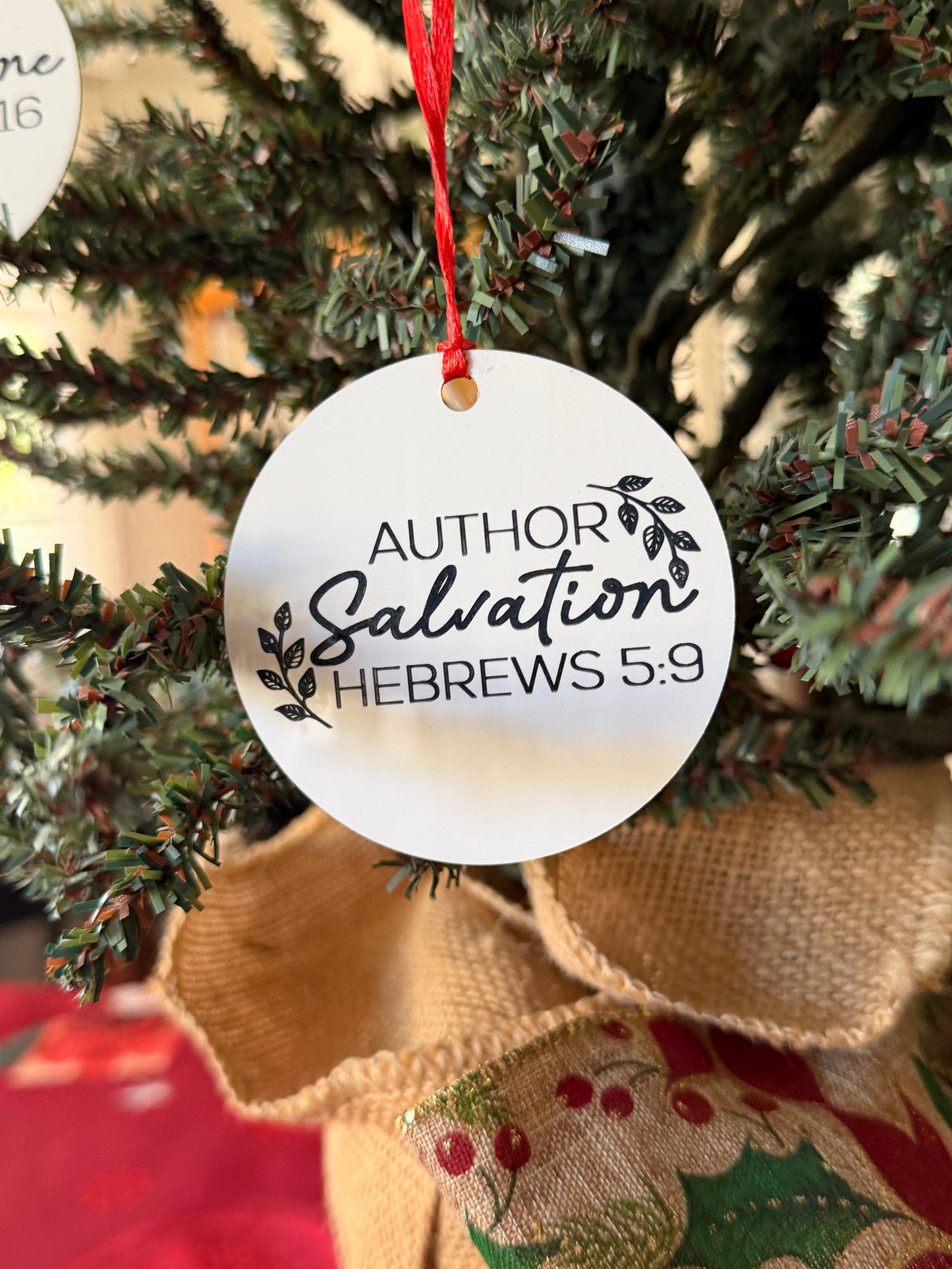 Names of Jesus Engraved on Metal Ornaments-