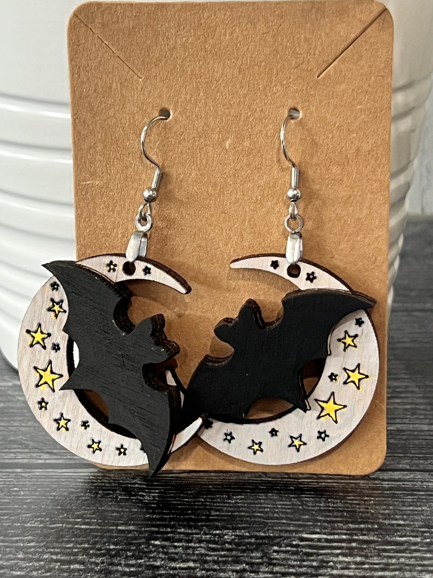 Halloween Bat Earrings