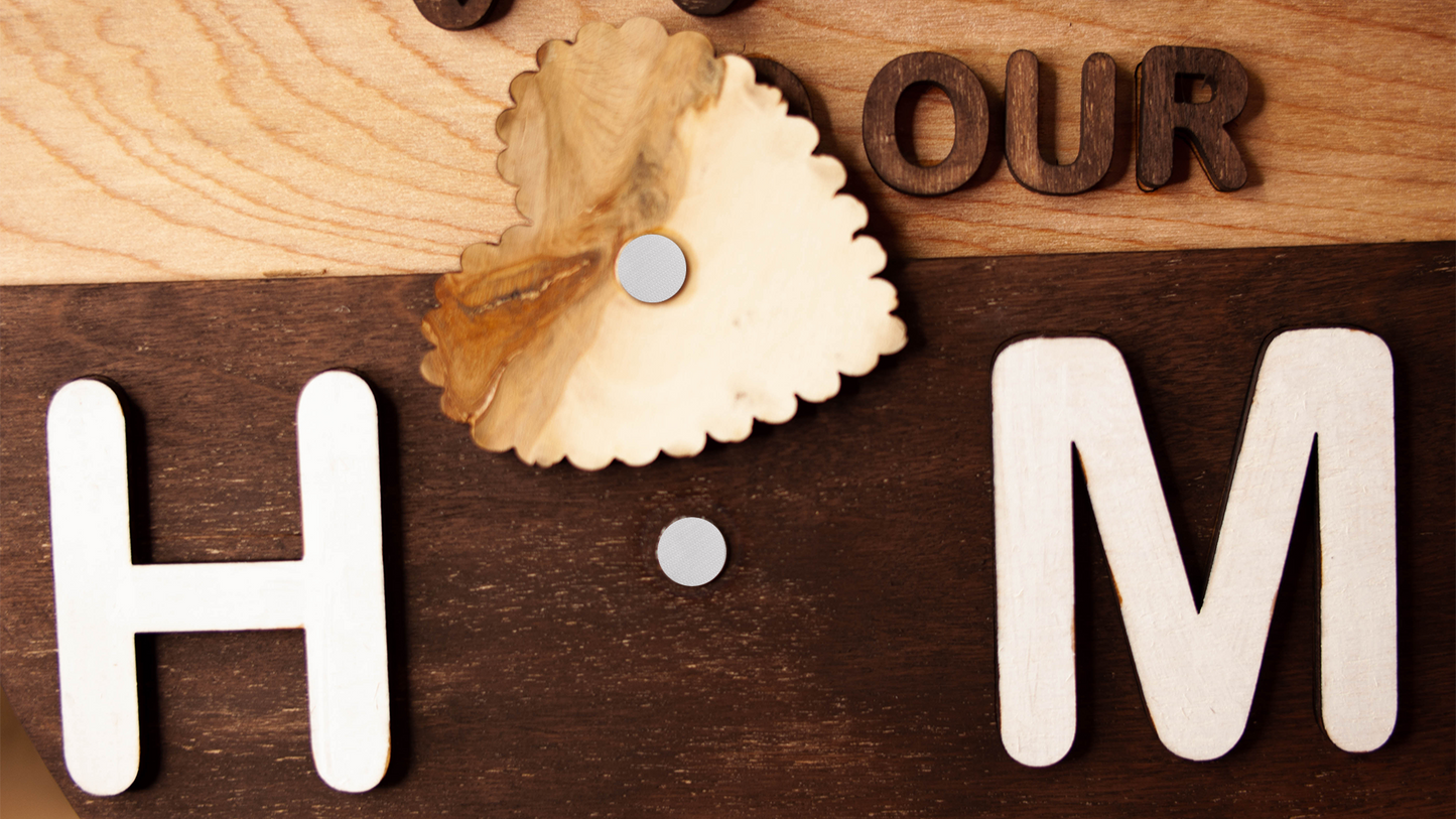 Interchangeable Welcome Home Round Sign (DIY)